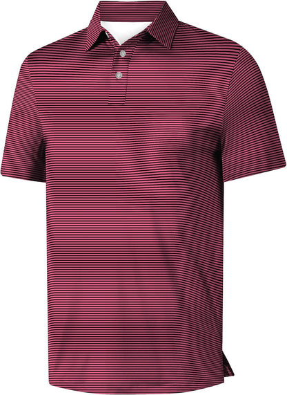 Mens Golf Shirt Short Sleeve Funny Print Golf Polo Shirts for Men Lightweight Dry Fit Quick Dry Collared Golf Polos